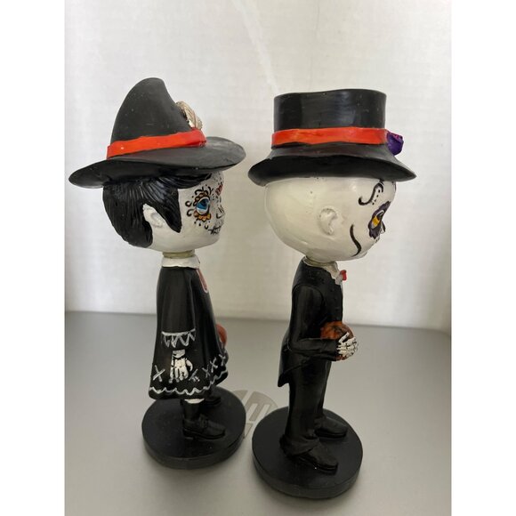 Debi Lily Day of the Dead Wobble Bobble Head Halloween Couple - Picture 7 of 7